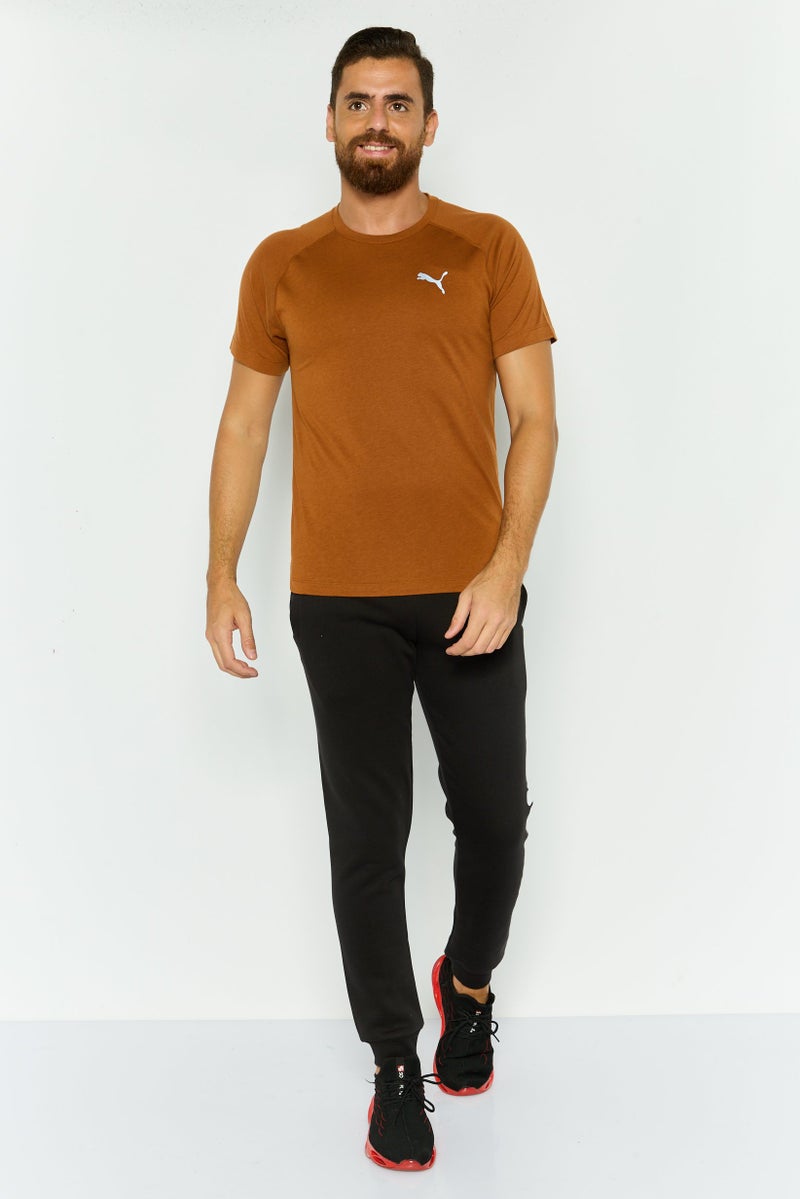 PUMA Men Sportswear Fit Short Sleeve Ruining T Shirt, Rust - Image 4