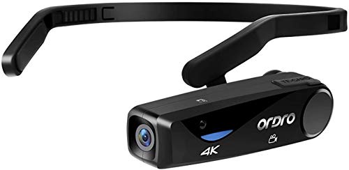 ORDRO Camcorder 4K Head Mounted Camera EP6 Wearable Video Camera FHD 1080P 60FPS Vlog Video Recorder WiFi HandsOff Camera Webcam 32GB Memory Card Included - Image 1