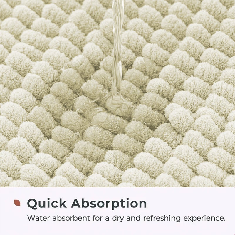 MOONLIGHT20015 1pc Chenille Bath Mat – Super Soft & Absorbent, Non-Slip, Quick-Dry Toilet Floor Mat, Washable Shower Rug, Perfect for Shower Room, Bathroom Decor, Kitchen Area Rugs, Quick-Dry Bathroom Accessories - Image 4