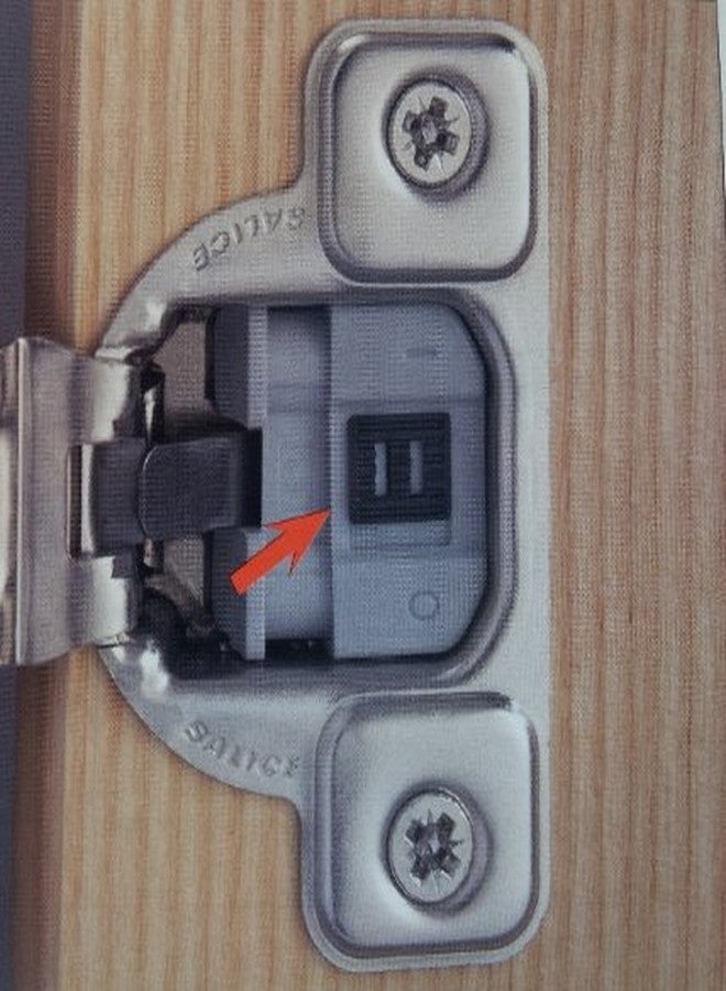 Salice Compact Soft Close Hinge 1/2" Overlay Pack of 10 Hinges with Screws and Bumpers CUP37D9 - Image 3
