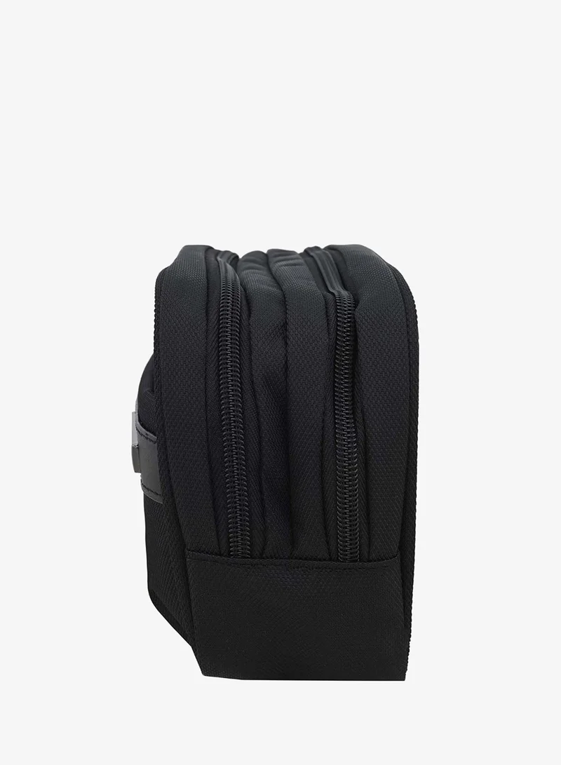 AMERICAN TOURISTER  Nobleton Clutch Bag, 100% Polyester, Black|Metallic Zipper|Carry Phone, Accessories & Essentials|Lightweight, Stylish & Multifunctional - 1 Year International Warranty  | Best Price UAE