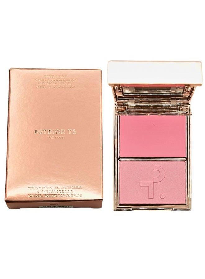 Patrick Ta Major Headlines Double-Take Crème & Powder Blush Duo - Just Enough - Soft Blue Pink - Image 1