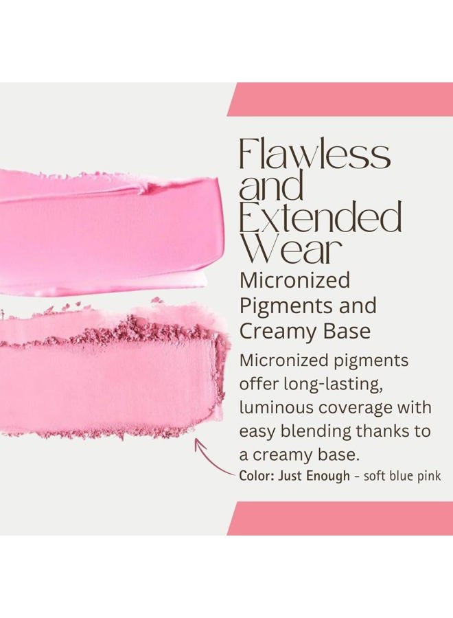 Patrick Ta Major Headlines Double-Take Crème & Powder Blush Duo - Just Enough - Soft Blue Pink - Image 4
