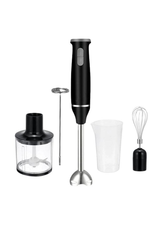 Generic - 5 in 1 Hand Blender, Chopper, Whisker & Mixer with Durable Stainless Steel Blades, Removable Stick, and Multipurpose Attachments for Smoothies, Soups, and Chopping - Image 1