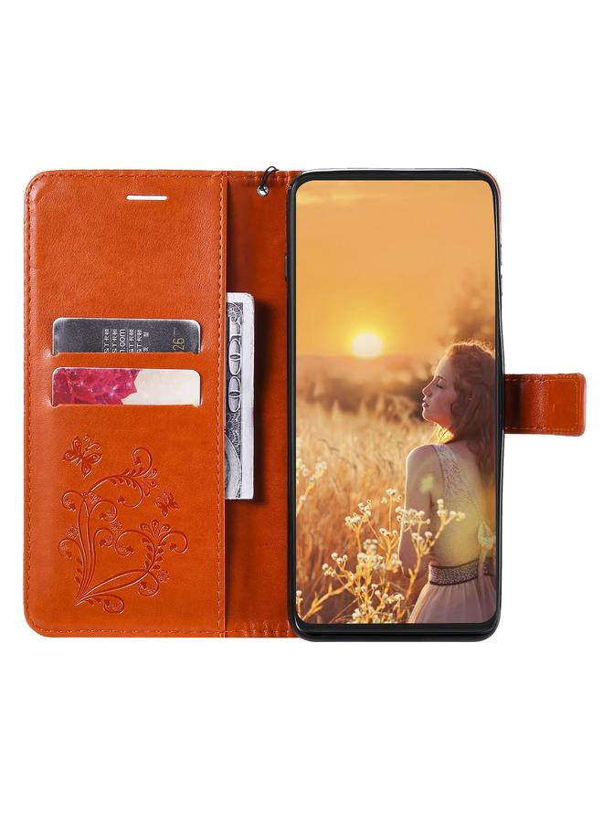 زبون جراب لهاتف iPhone 13 mini، جراب جلدي أفقي قابل للطي بنقشة فراشة ثلاثية الأبعاد مع حامل وفتحة للبطاقات ومحفظة وحبل - Image 4