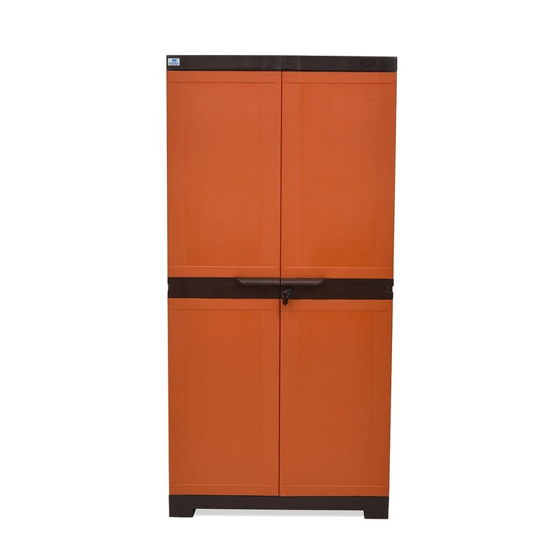 NILKAMAL Nilkamal Freedom Large 18 FMSC18 Shoe Rack Plastic Cabinet 3Year Warranty with Dustproof Door Shoe Rack for Home Chappal Stand for Home Indoor Outdoor Shoes Rack Plastic with Door - Image 1