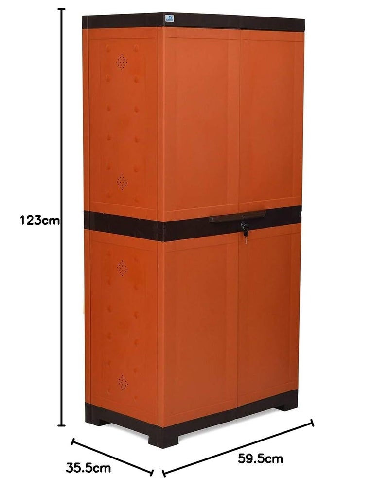 NILKAMAL Nilkamal Freedom Large 18 FMSC18 Shoe Rack Plastic Cabinet 3Year Warranty with Dustproof Door Shoe Rack for Home Chappal Stand for Home Indoor Outdoor Shoes Rack Plastic with Door - Image 3
