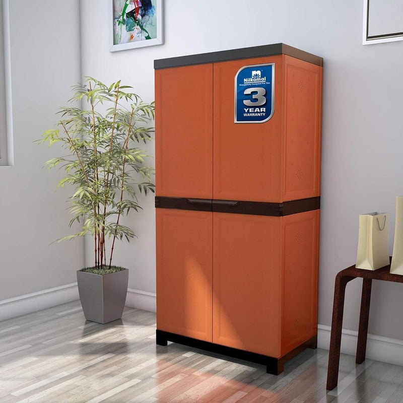 NILKAMAL Nilkamal Freedom Large 18 FMSC18 Shoe Rack Plastic Cabinet 3Year Warranty with Dustproof Door Shoe Rack for Home Chappal Stand for Home Indoor Outdoor Shoes Rack Plastic with Door - Image 2