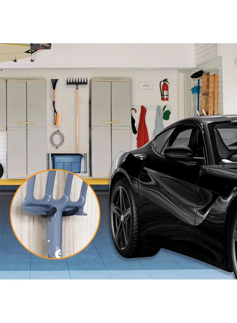 Suntown 16 PCS Screw in U Utility Hooks, Black, Shovel Holder Wall Mount, U Hooks for Hanging Garden Tools for Garage Workshop Storage Hang Shovels Rakes Brooms Sports Equipment Tennis Racket - Image 5