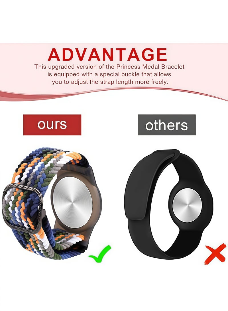 2 Pack Airtag Kids Wristbands, Kids Bracelet Compatible with Apple AirTag, Nylon Strap Tracker Cassette Holder Accessories for Toddlers Adults, Adjustable Anti-Lost - Image 5