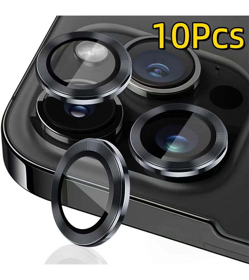 10 Pack High Definition Tempered Glass Camera Lens Protectors For iPhone 17 16 16Plus Golden - Image 5