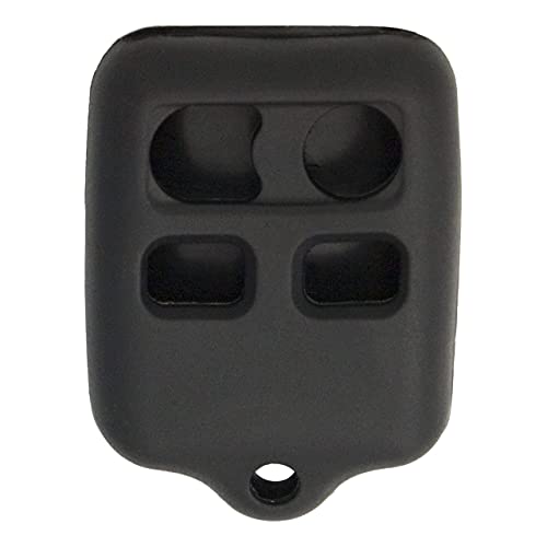 Keyless2Go Replacement for New Silicone Cover Protective Case for 4 Button Remote Key Fobs FCC CWTWB1U345 CWTWB1U331 - Black - Image 1