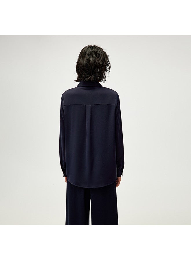 HLA قميص نسائي أنيق وعصري بأكمام طويلة ومناسب للربيع 2025، فضفاض وناعم - Image 5