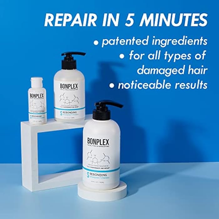BONPLEX Rebonding Shampoo For All Hair Types | For Damaged, Dry, Brittle, Colored, Permed, and Chemically-Treated Hair | Safe for Hard Water | Reconnect Broken Disulfide Bonds - Image 4