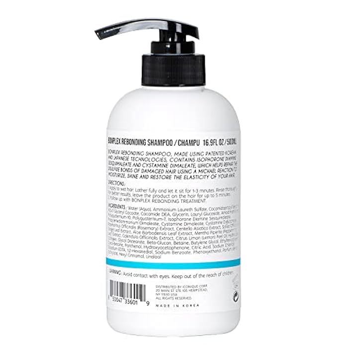 BONPLEX Rebonding Shampoo For All Hair Types | For Damaged, Dry, Brittle, Colored, Permed, and Chemically-Treated Hair | Safe for Hard Water | Reconnect Broken Disulfide Bonds - Image 2