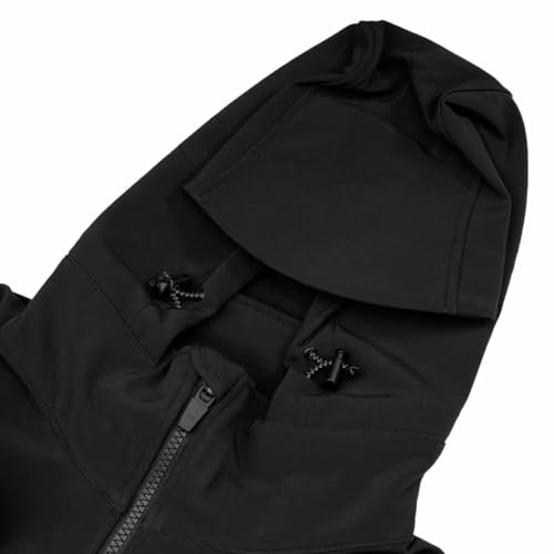 BKK SOFT SHELL JACKET Black Fishing Hunting Jacket DWR Softshell Outdoor Hiking Coat (US, Alpha, X-Large, Regular, Regular, Black) - Image 5