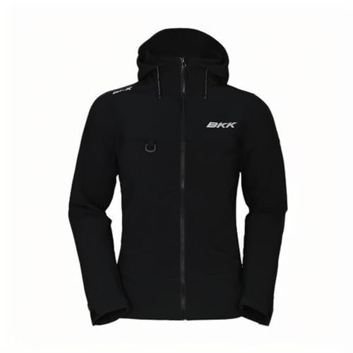 BKK SOFT SHELL JACKET Black Fishing Hunting Jacket DWR Softshell Outdoor Hiking Coat (US, Alpha, X-Large, Regular, Regular, Black) - Image 1