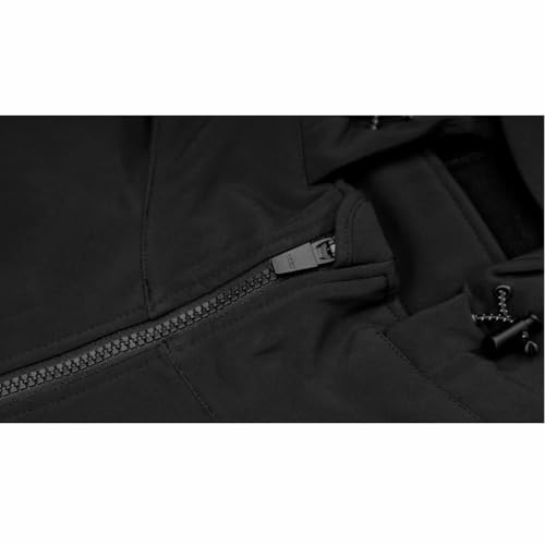 BKK SOFT SHELL JACKET Black Fishing Hunting Jacket DWR Softshell Outdoor Hiking Coat (US, Alpha, X-Large, Regular, Regular, Black) - Image 4