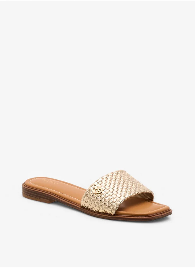 Celeste Women's Textured Slip-On Flat Sandals