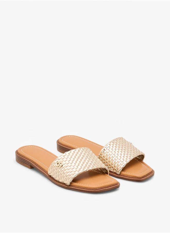Celeste Women's Textured Slip-On Flat Sandals