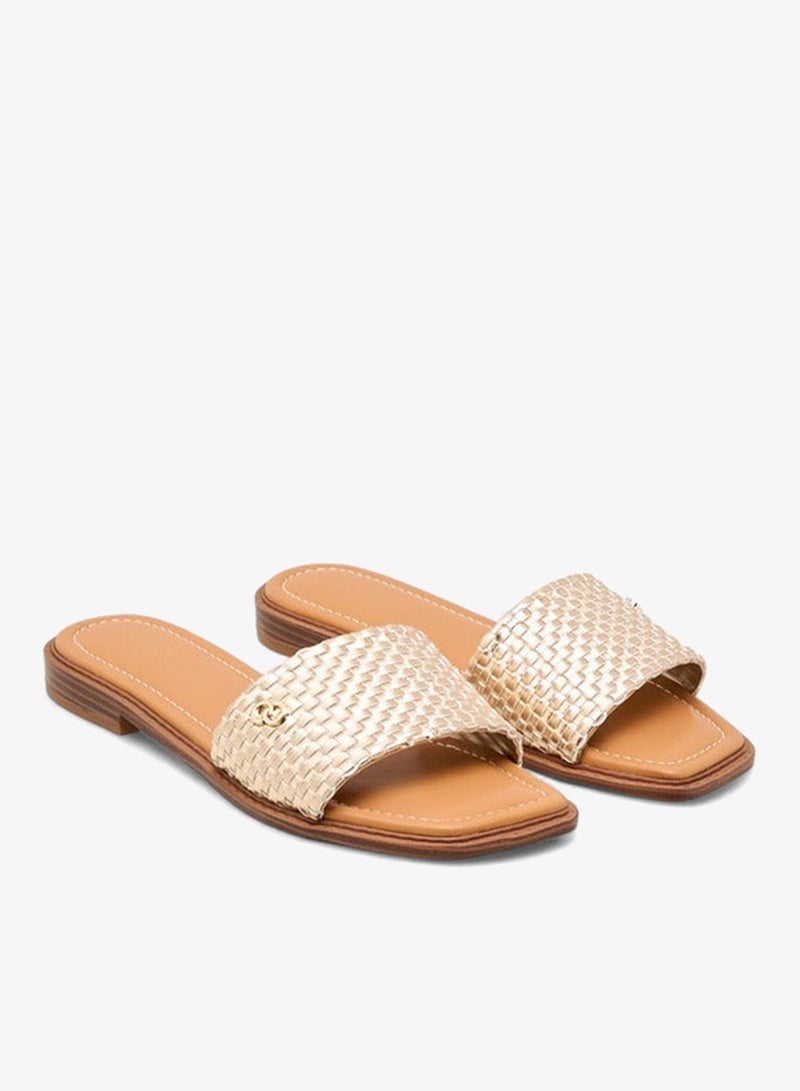 سيليست صنادل نسائية مسطحة سهلة الارتداء بنقش - Image 3