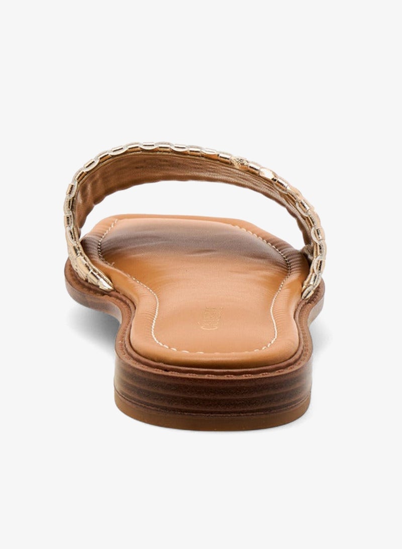 سيليست صنادل نسائية مسطحة سهلة الارتداء بنقش - Image 5