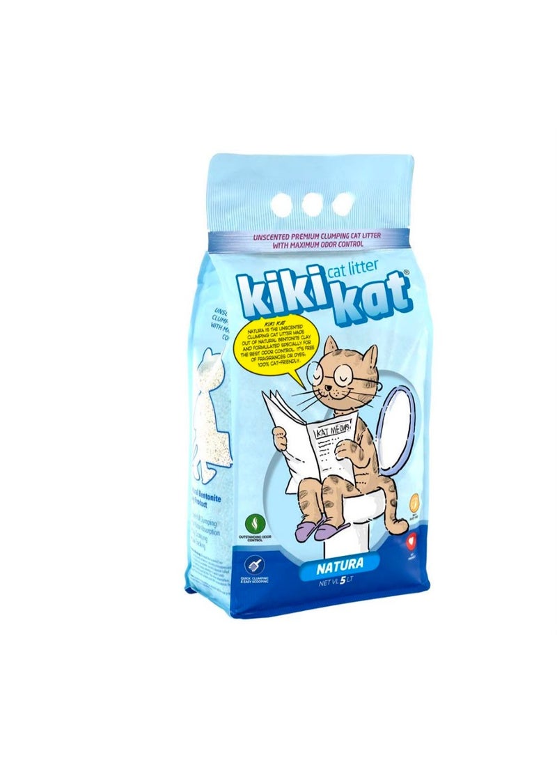 KIKI KAT Natural Clumping Cat Litter 20 L
