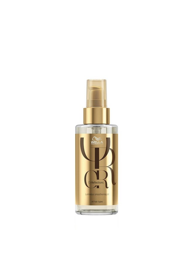 Wella Professionals Oil Reflections Luminous Smoothening Hair Oil | 30 Ml | Non-Sticky Hair Treatment | Avocado & Macadamia Seed Oils | For A Glossy Hair Shine  - Image 1