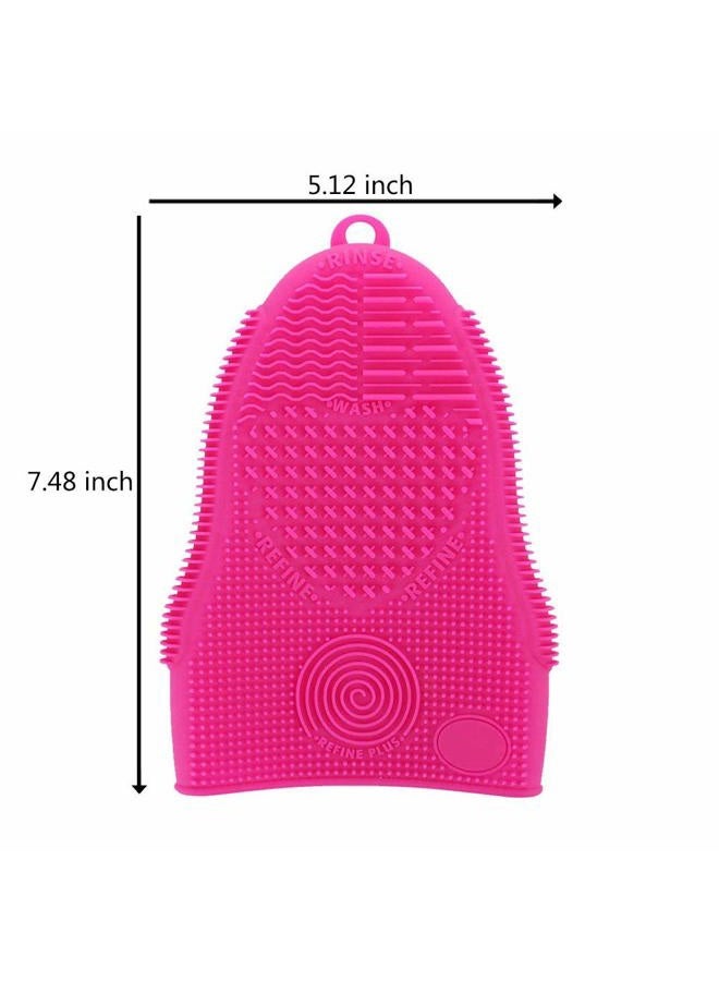 ScivoKaval Makeup Brush Cleaner Glove Mat Mitt Silicone Cosmetic Cleaning Scrubber Tool Face Brushes and Eye Brush Washing Pad Light Purple - Image 4