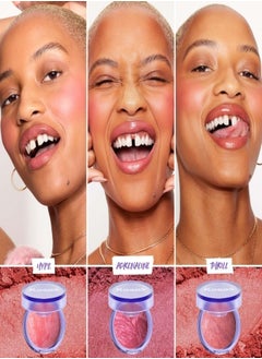 Kosas Blush is Life Baked Talc-Free Dimensional + Brightening Blush, Thrill - Vibrant Blood Orange 4.5g  - Image 5