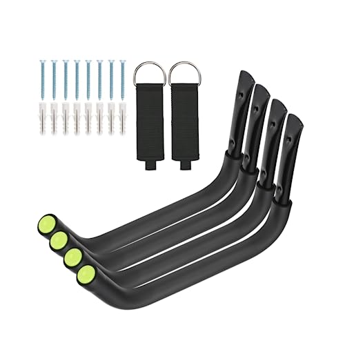 Aweilan Garage Storage Heavy Duty Hooks 15Inch Jumbo Arm Kayak Rack Heavy Duty Wall Hooks for Canoe Ladder Bicycle Folding Chairs Surfboard Snowboard Hose and Tools 4 Pack - Image 1