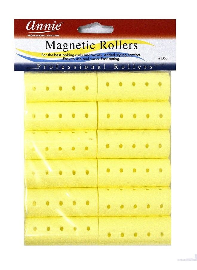 Annie - Magnetic Rollers 12 Count Yellow 7/8" 1353 - Image 1