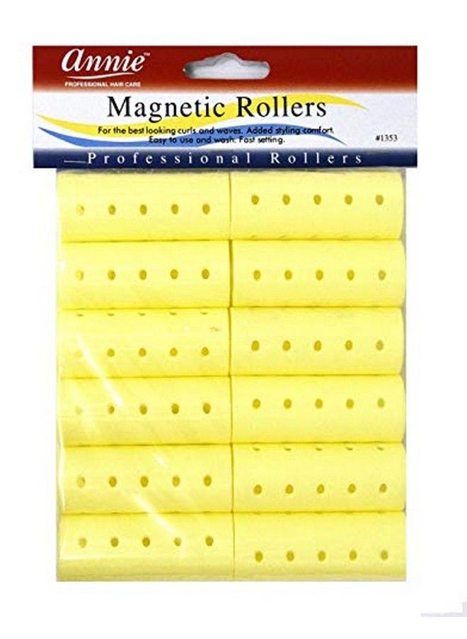 Annie - Magnetic Rollers 12 Count Yellow 7/8" 1353 - Image 1