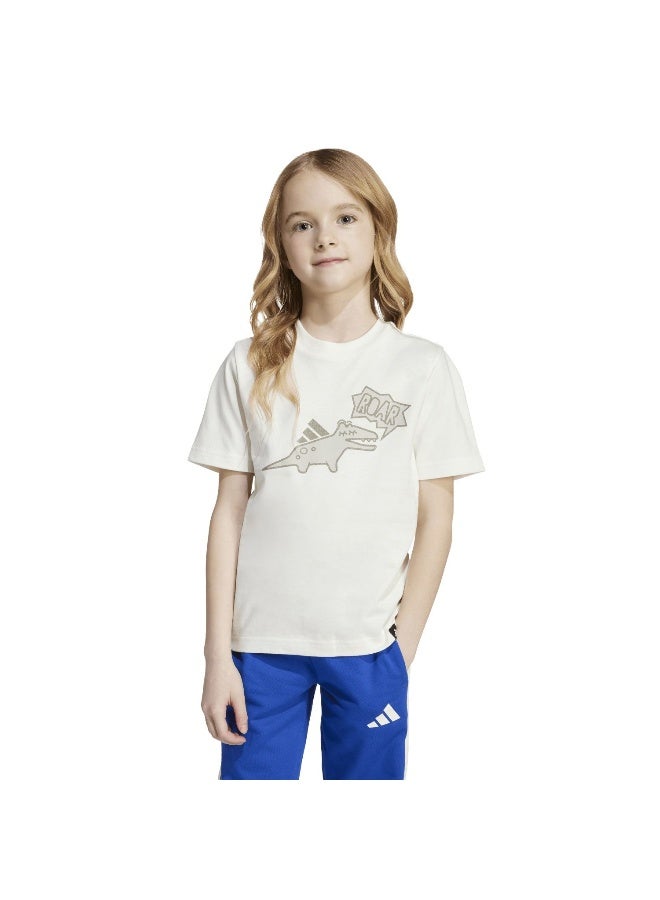 Adidas Lk Adiraptor T White Training T-Shirts For Kids 3-4Y - Image 2