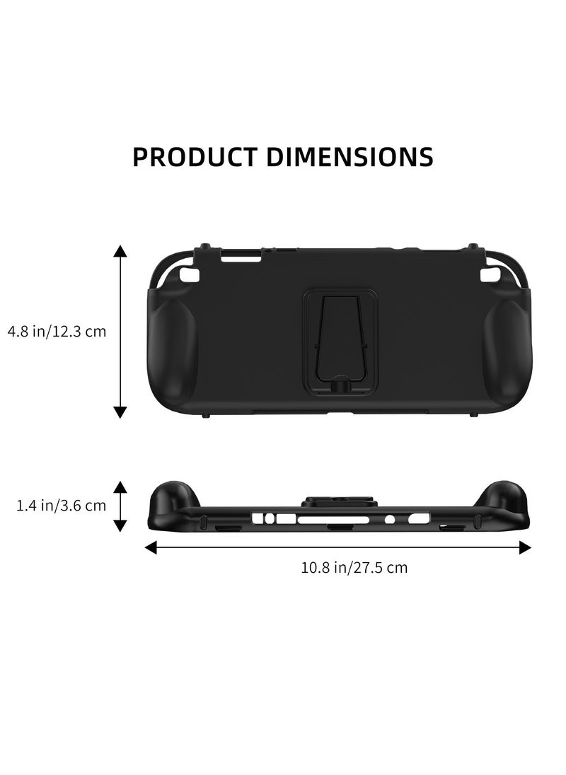 Protective for Nintendo Switch 2, anti-scratch, with Holder, Ergonomic design, TPU, Black
