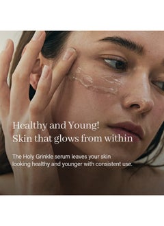arencia Holy Grinkle Serum Glowy Hydrating & Antiaging Serum For Younger Looking Skin A Peptide Buffet Rich With Vitamin A C E Sulfatefree Parabenfree  - Image 5