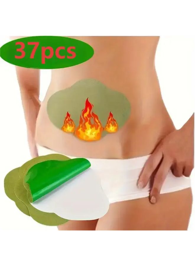 37 Sheet Abdominal Arm Thigh Waist Patches Heating Breathable Hypoallergenic Skin Friendly - Image 1