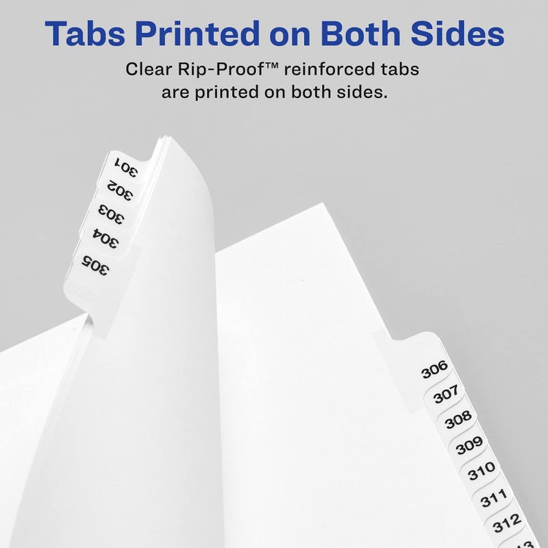 Avery Unpunched Legal Exhibit Dividers, Avery Style Helvetica Bold Type, Letter Size, Individual Side Tab #7, 25 Total (11917) - Image 4