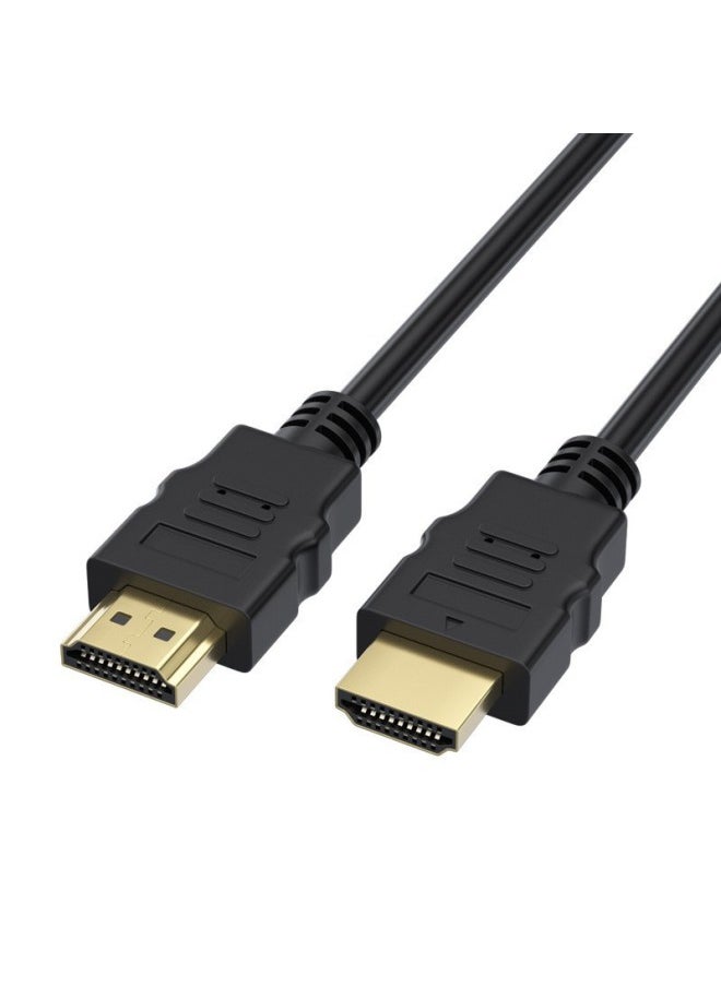 ماركة غير محددة خط HDMI عالي الدقة 1080 بكسل لصندوق الاستقبال، خط بيانات التلفزيون إصدار 1.4، اتصال فيديو بشاشة الكمبيوتر، خط HDMI - اللون: أسود - طول الخط: 0.3 متر (رأس مطلي بالنيكل)  - Image 3