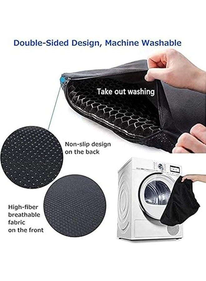 عام وسادة جل المقعد السميكة المزدوجة - غطاء حماية مضاد للانزلاق للمساعدة في تخفيف آلام الظهر والعصب الوركي - وسادة مقعد لكراسي المتحركين والوسادة المقعدة. - Image 5