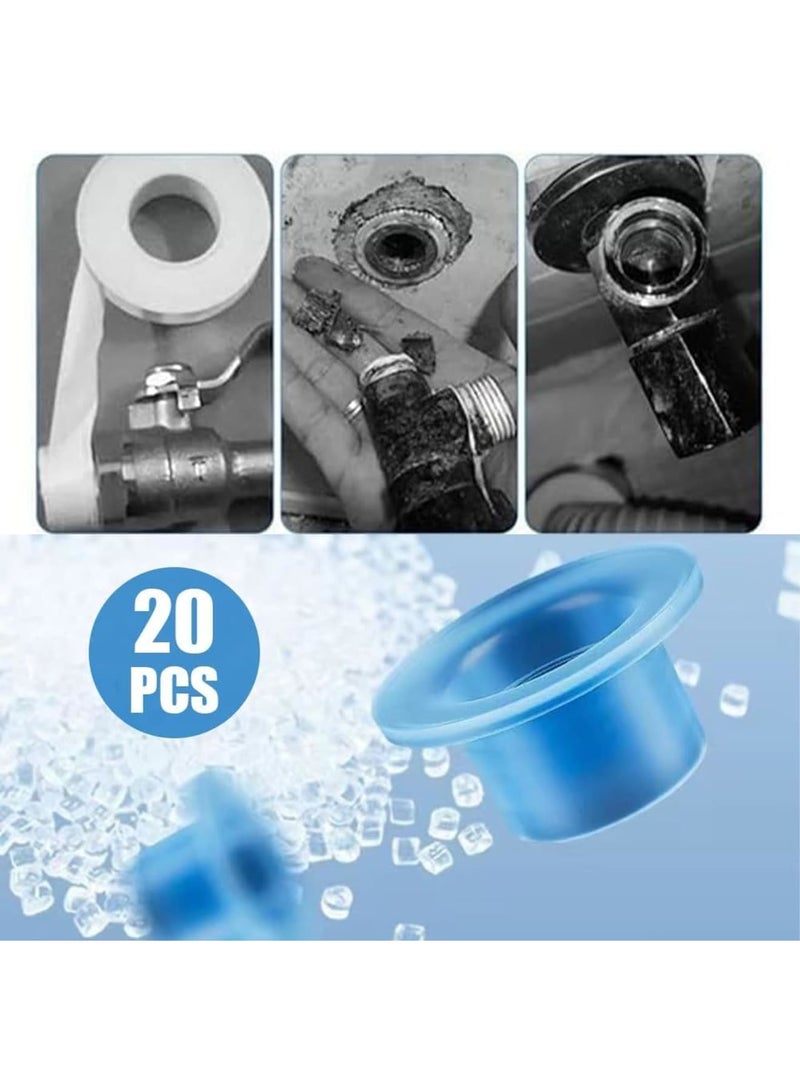 SYOSI Faucet Leak-Proof Gasket, Heavy Duty Silicone Sealing Plug for Outdoor Faucets and Triangle Valves, Durable Hose Repair Kit with Raw Silicone Material Strip, Easy Installation for Home and Garden Use - Image 4