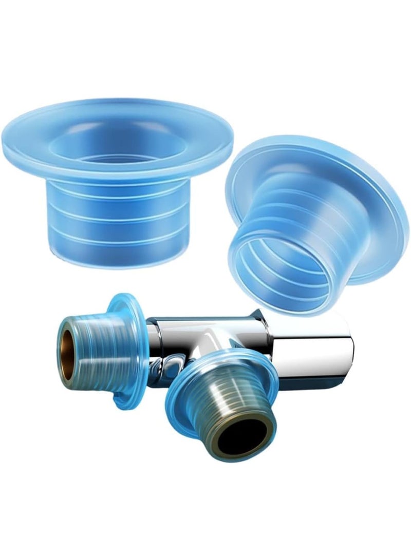 SYOSI Faucet Leak-Proof Gasket, Heavy Duty Silicone Sealing Plug for Outdoor Faucets and Triangle Valves, Durable Hose Repair Kit with Raw Silicone Material Strip, Easy Installation for Home and Garden Use - Image 1