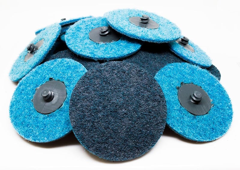 Benchmark Abrasives 3 Inch Sanding Discs Quick Change Nylon Surface Conditioning Discs, Drill & Die Grinder Sanding Disc Rust Remover for Metal Paint Stripper & Removal, Polishing - (25 Pack)(Fine) - Image 1