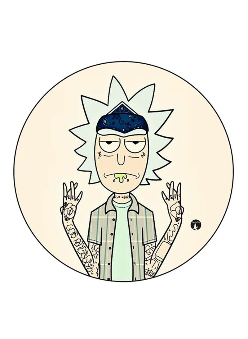 RKN Rick And Morty Printed Large Pin Multicolour - Image 1