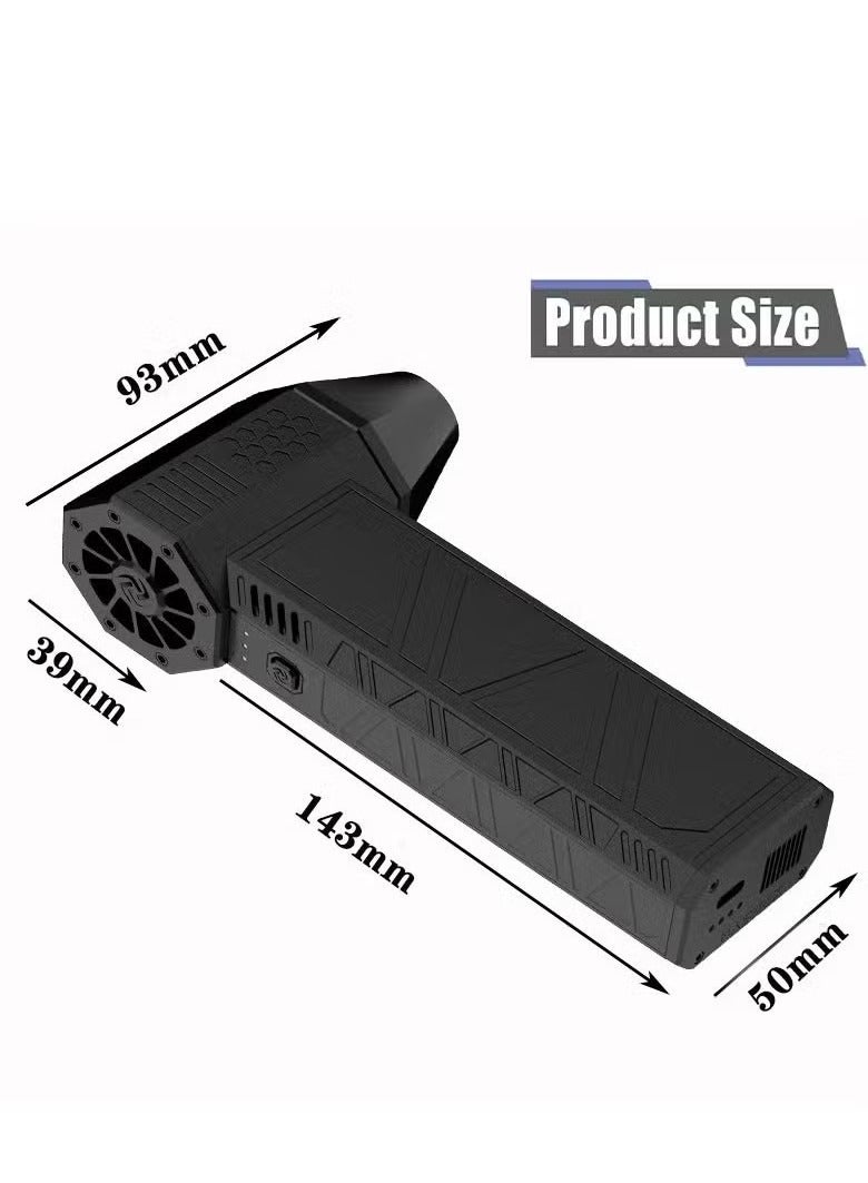 ELTRAZONE Mini Super Power Turbo Jet Fan Handheld Blower | 130,000 RPM Brushless Motor, 52m/s Wind Speed, 3000mAh Battery | Portable Air Blower for Dust Removal, Cooling, BBQ, Camping Essentials & More - Image 4