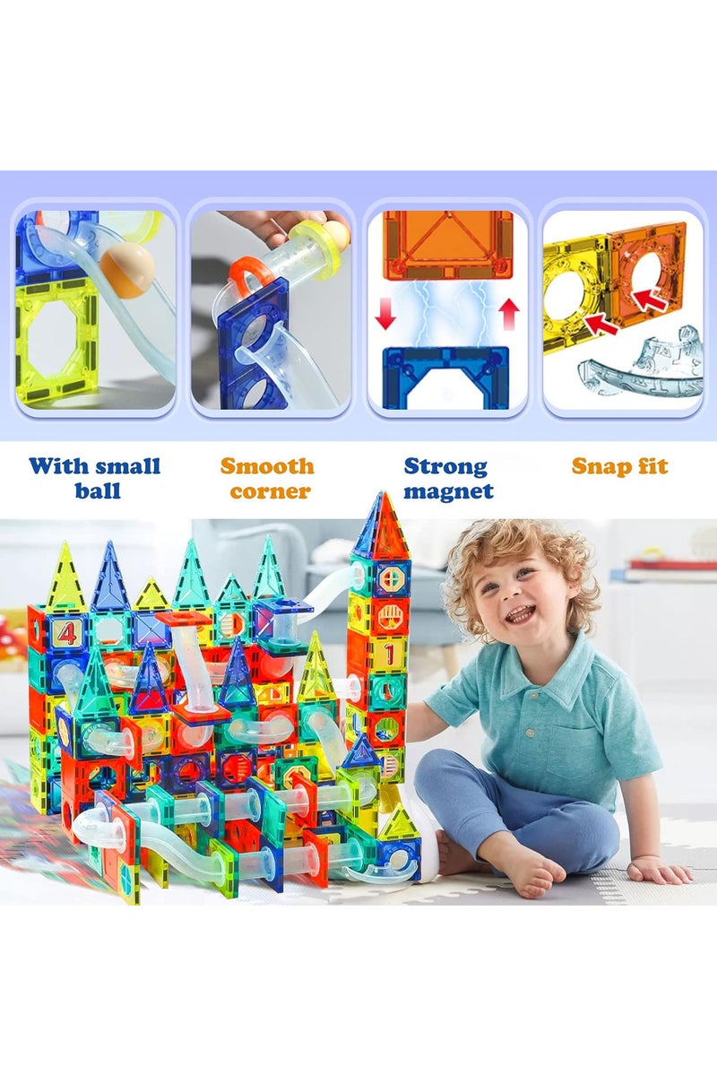 Jade Hare Magnetic Toys for Toddlers Kids Magnetic Building Blocks Preschool Magnet Set Magnetic Stem Toys (42 Pieces) - Image 4