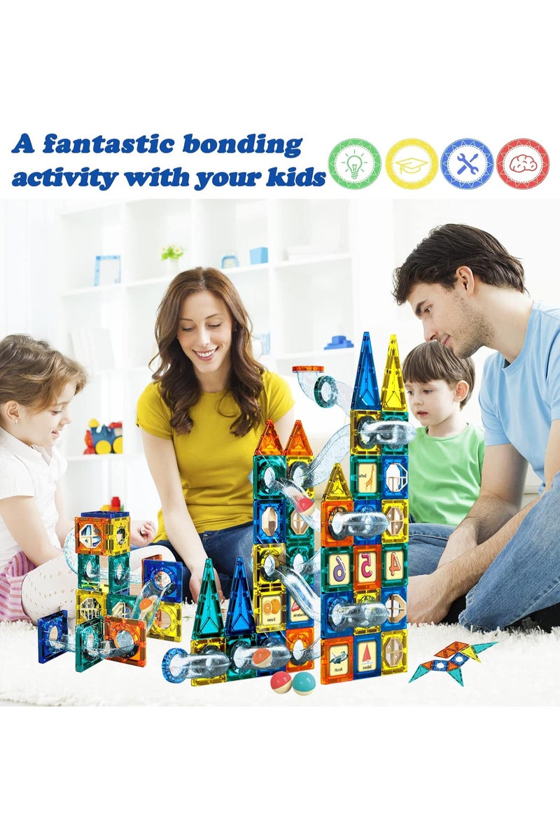 Jade Hare Magnetic Toys for Toddlers Kids Magnetic Building Blocks Preschool Magnet Set Magnetic Stem Toys (42 Pieces) - Image 5