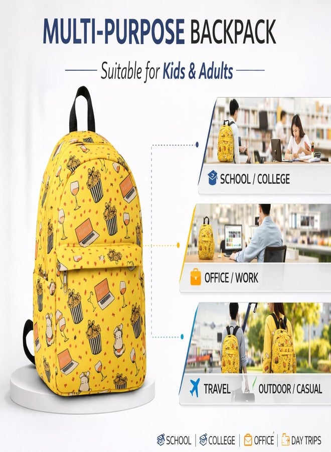 ENSAC Cute Unisex 10L Backpack Bag Plush Animal Cartoon Mini Travel Bag for Girls and Boys, Inside Organizer Pockets & Lightweight School Bag for Boys & Girls - Image 3