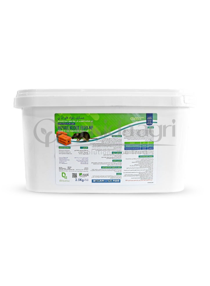 Maskil Block Wax Blocks for Mouse and Rat Control 2.5 KG