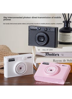 Generic Student Camera Hd Retro Digital Camera Portable Travel Card Machine Selfie Multi Filter Ccd-Body Color:H9 Pink (one Billion Pixels On The Front And Rear - Multi-filters) + 128g High-speed Memory Card  - Image 5
